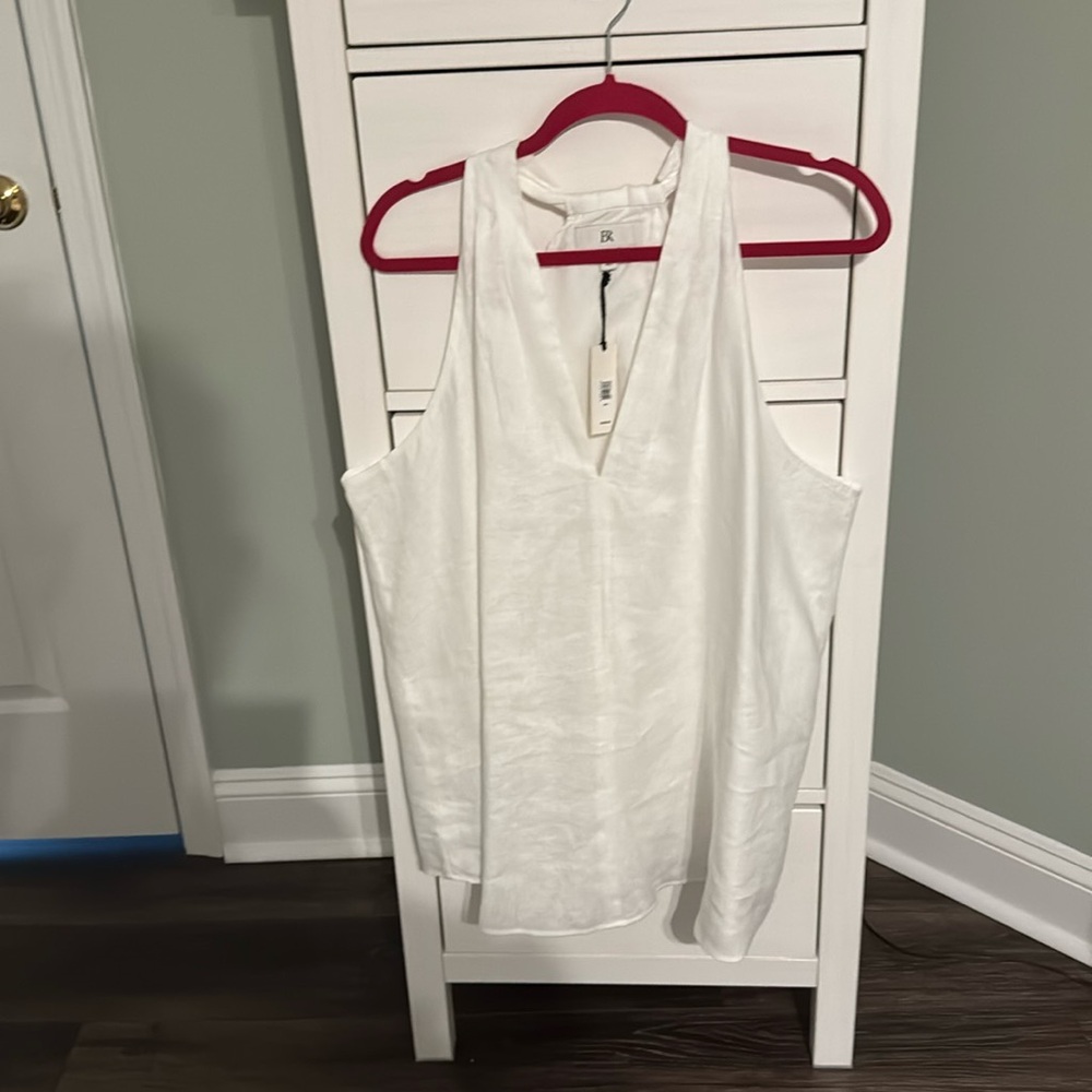 White Banana Republic linen swing tank. XXL. New